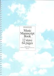 Woodstock music manuscript book kierrelehtiö