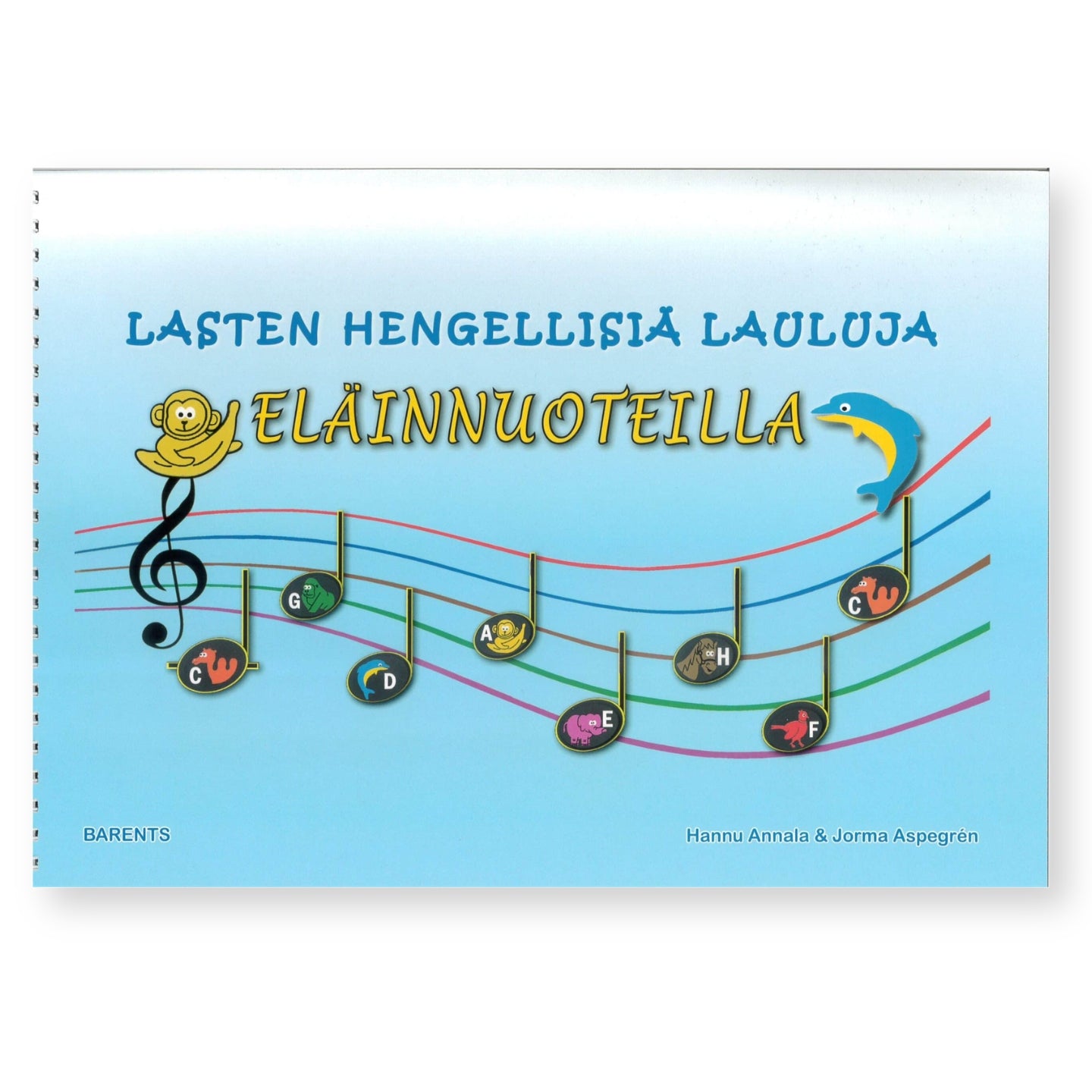 Lasten hengellisiä lauluja eläinnuoteilla