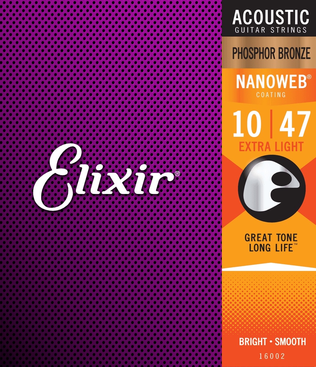Elixir Nanoweb 80/20 Bronze 010-047 set