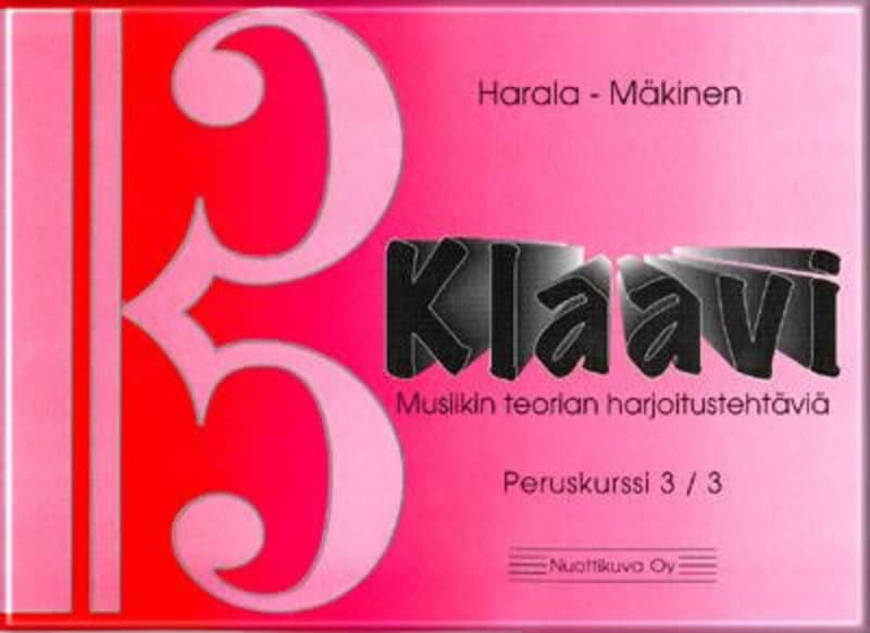 Klaavi, Musiikin teorian harjoitustehtäviä, perustaso 3