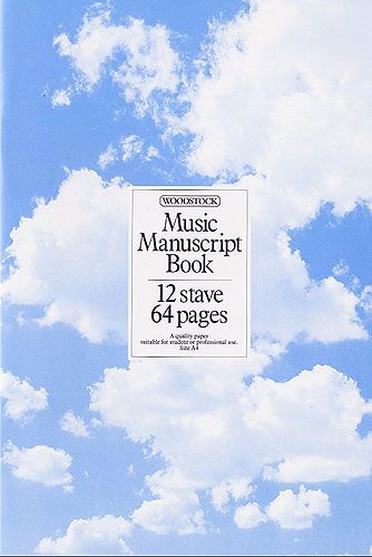 Woodstock music manuscript book